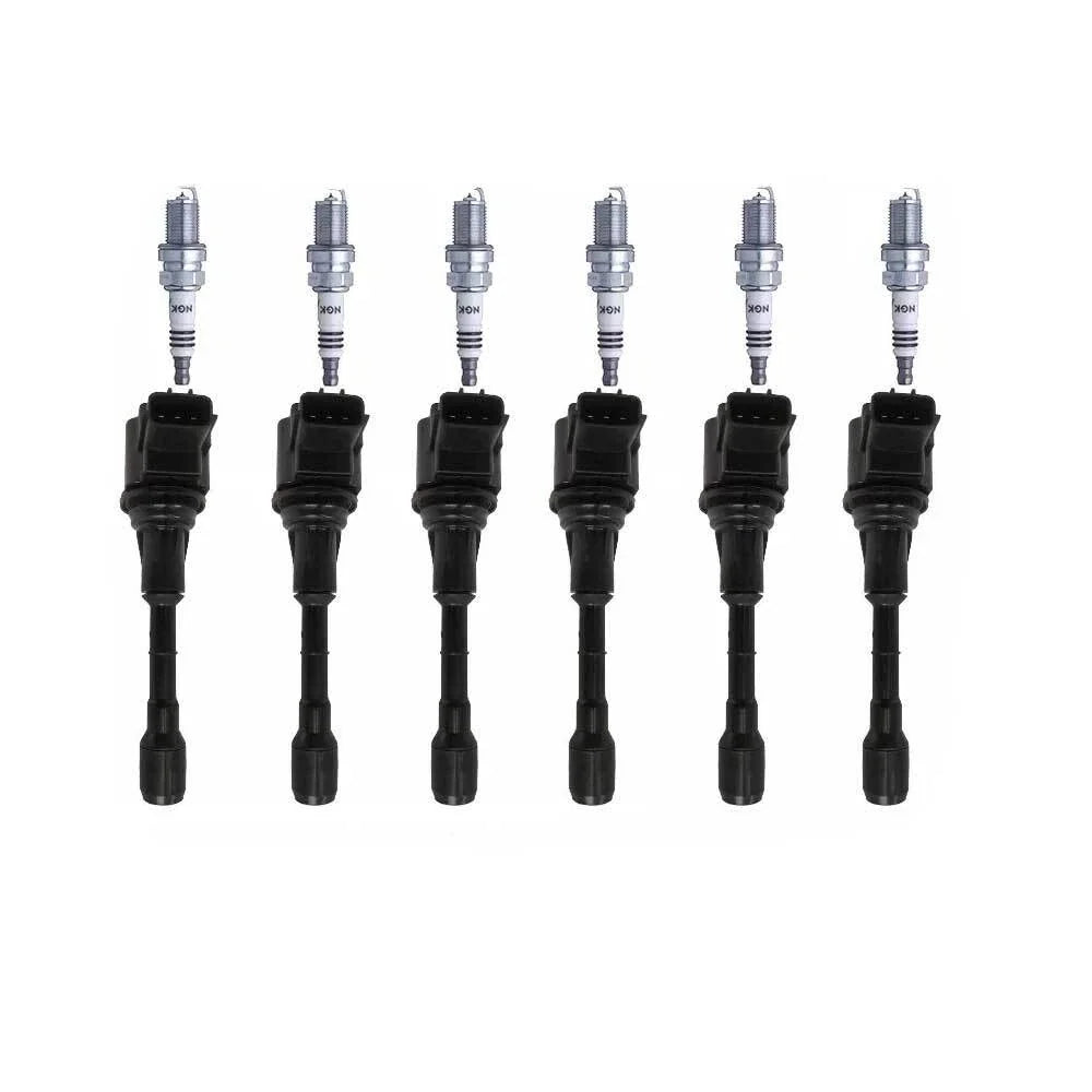 6 x Ignition Coils & 6 x Spark Plugs for Nissan Murano Z51 (2009-2014)