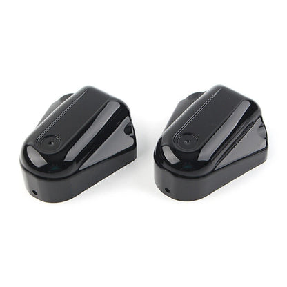 Chrome Saddlebag Guard Latch Cover w/Red Reflectors for Harley Touring (1993–2013)