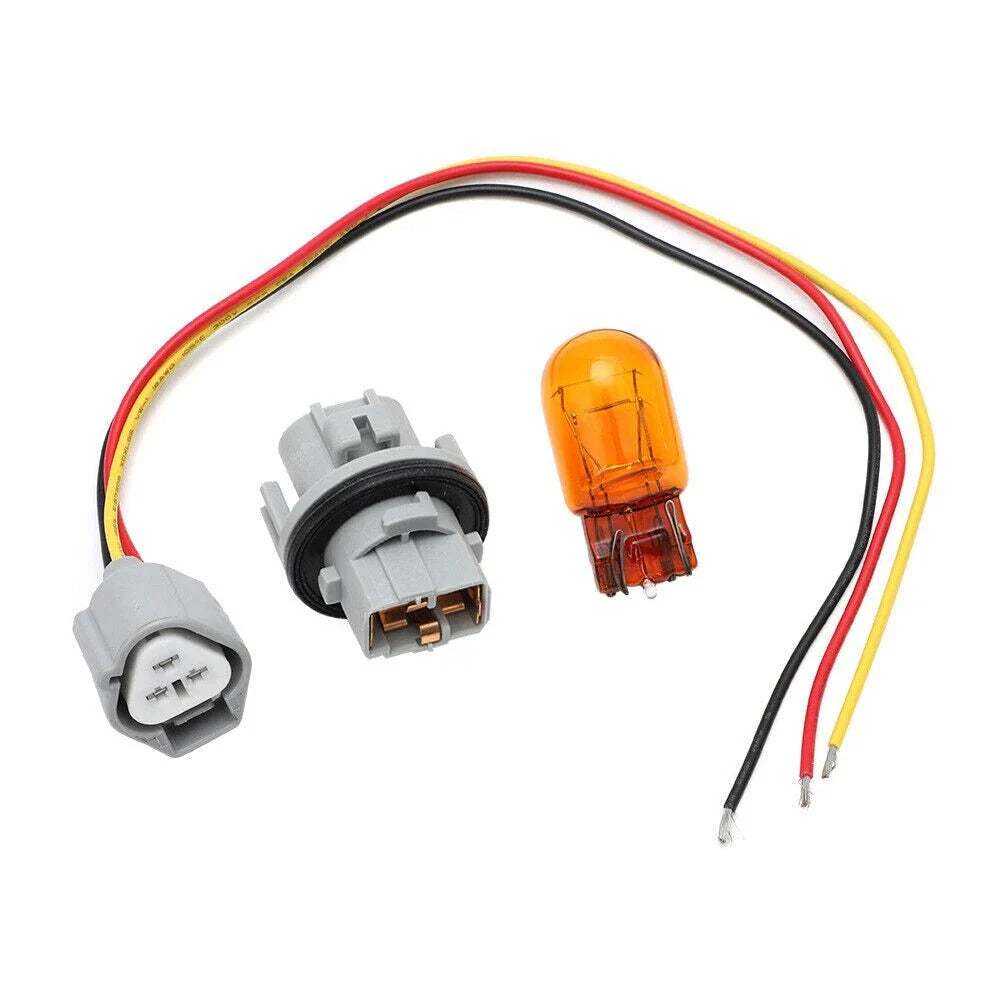 Headlight Turn Signal Bulb Socket Wire Harness Set for Nissan