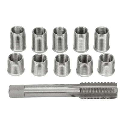 11pcs Thread Hole Repair Kit M10X1.25 Tap for Engine and Generator Spark Repair