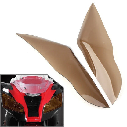 Front Headlight Cover Shield Lens Protector Smoke for Kawasaki ZX-10R (2016–2018)