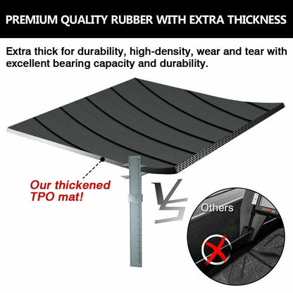 Front Frunk Under Trunk Cargo Mat Liner Box Durable Anti-Skid for Tesla Model X