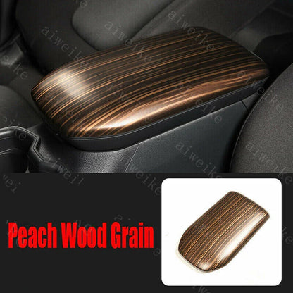 Armrest Box Decor Cover Trim Peach Wood Grain for Toyota RAV4 (2019–2024)