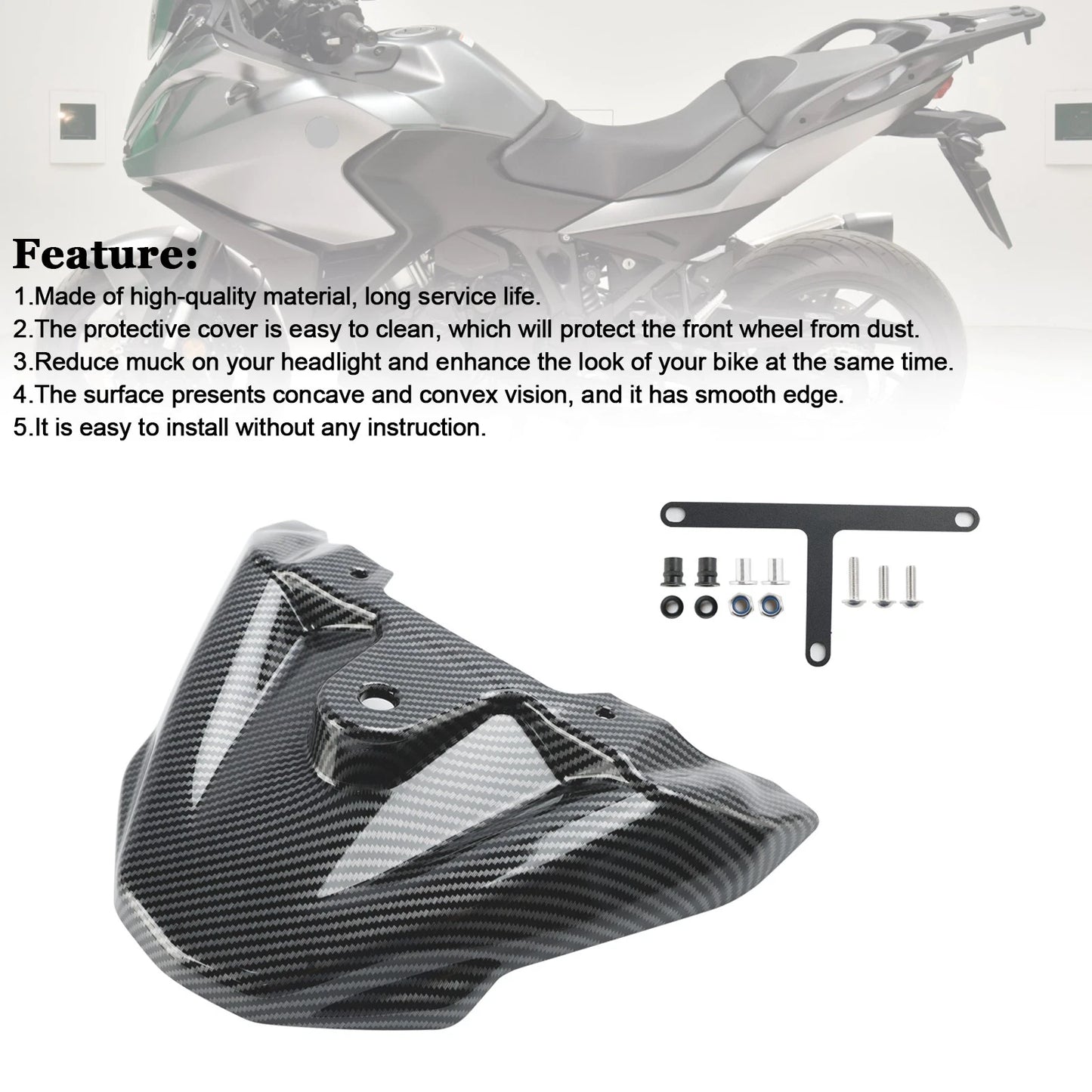 Front Spout Extension Nose Panel Fairing for Honda NT1100 (2022–2024)