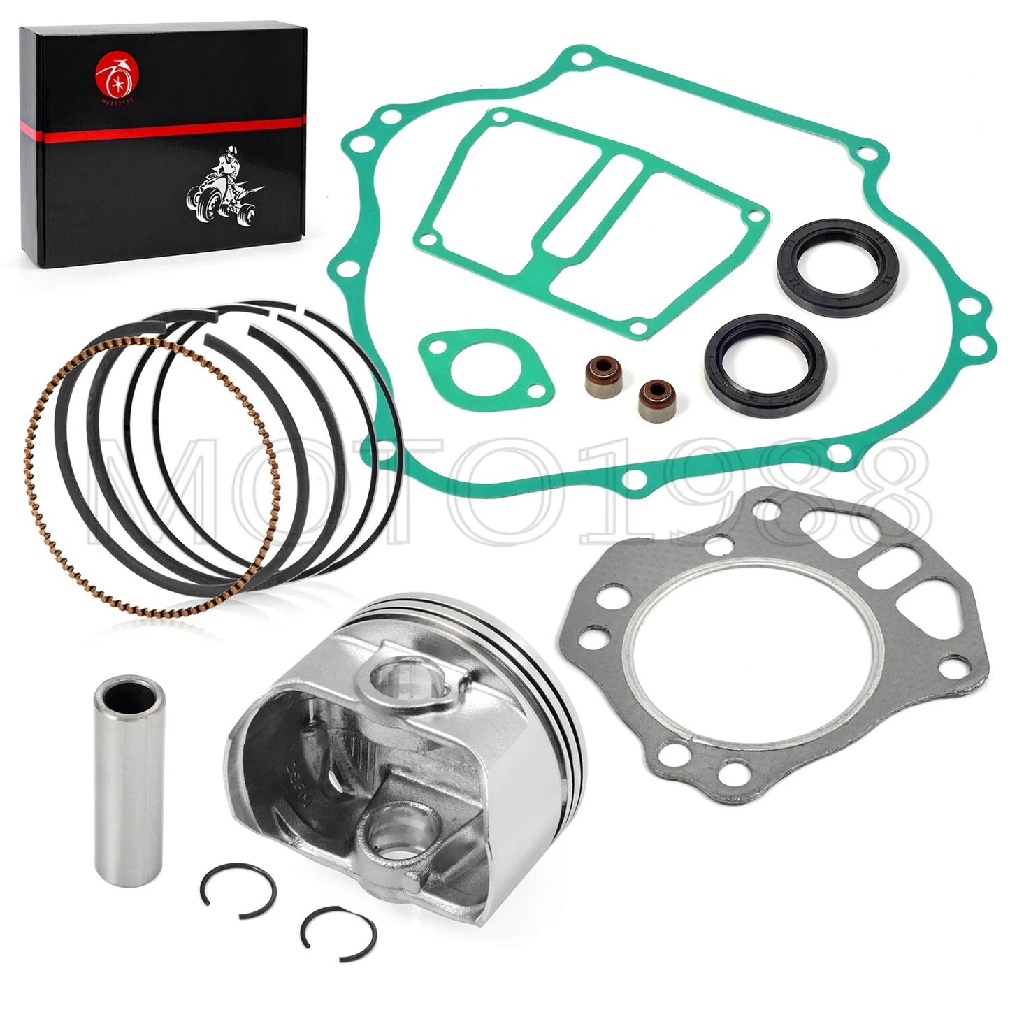 Engine Gasket Kit w/ Piston Ring & Seal for Kawasaki Mule