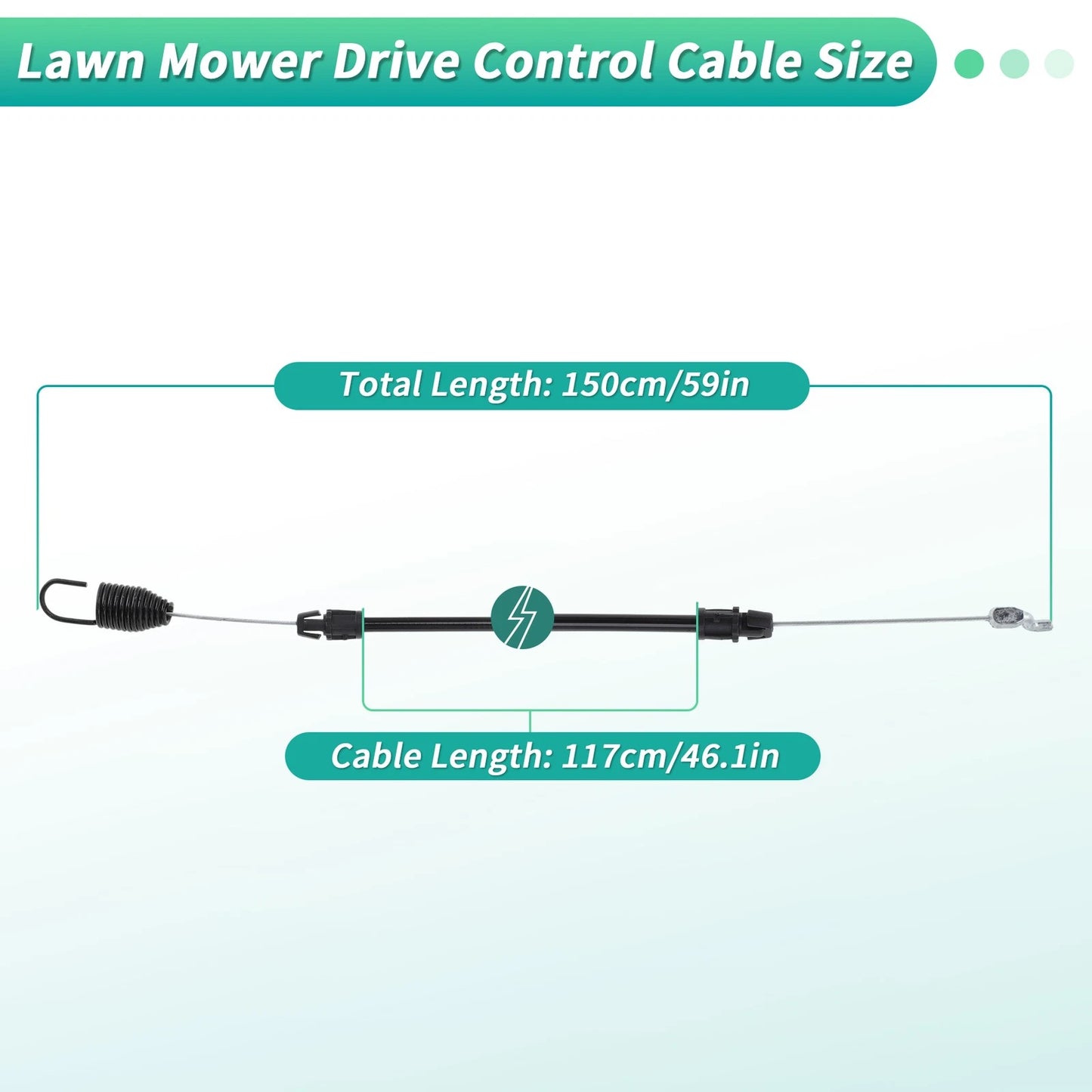 Drive Control Cable for Troy-Bilt Lawn Mower (No. 946-04440, 746-04440, 12AI832Q724)