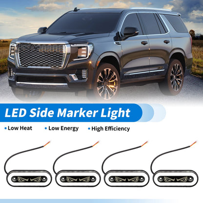 Set of 4 LED Side Fender Marker Lights