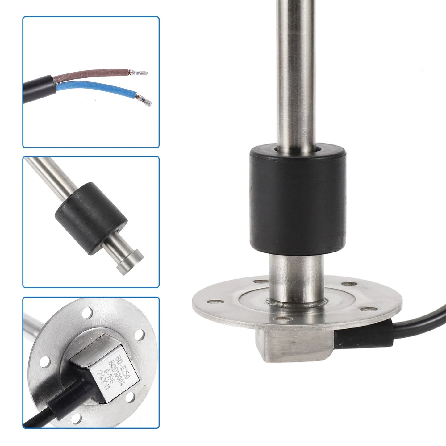 Fuel Sending Unit and Gauge Kit 0-190 Ohm for Boat Car Truck (0-190)