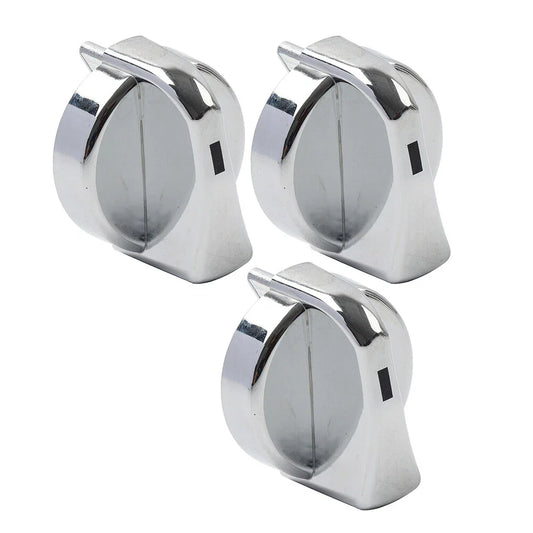 3 x Chrome A/C Heater Control Knob for Peterbilt 330 335 357 367 375 378 379 384
