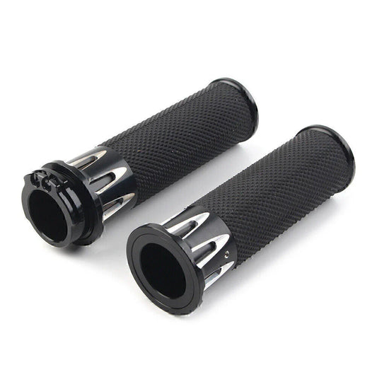 Black Handle Bar Hand Grips for Harley Sportster XL883 XL1200 (2004-2023)