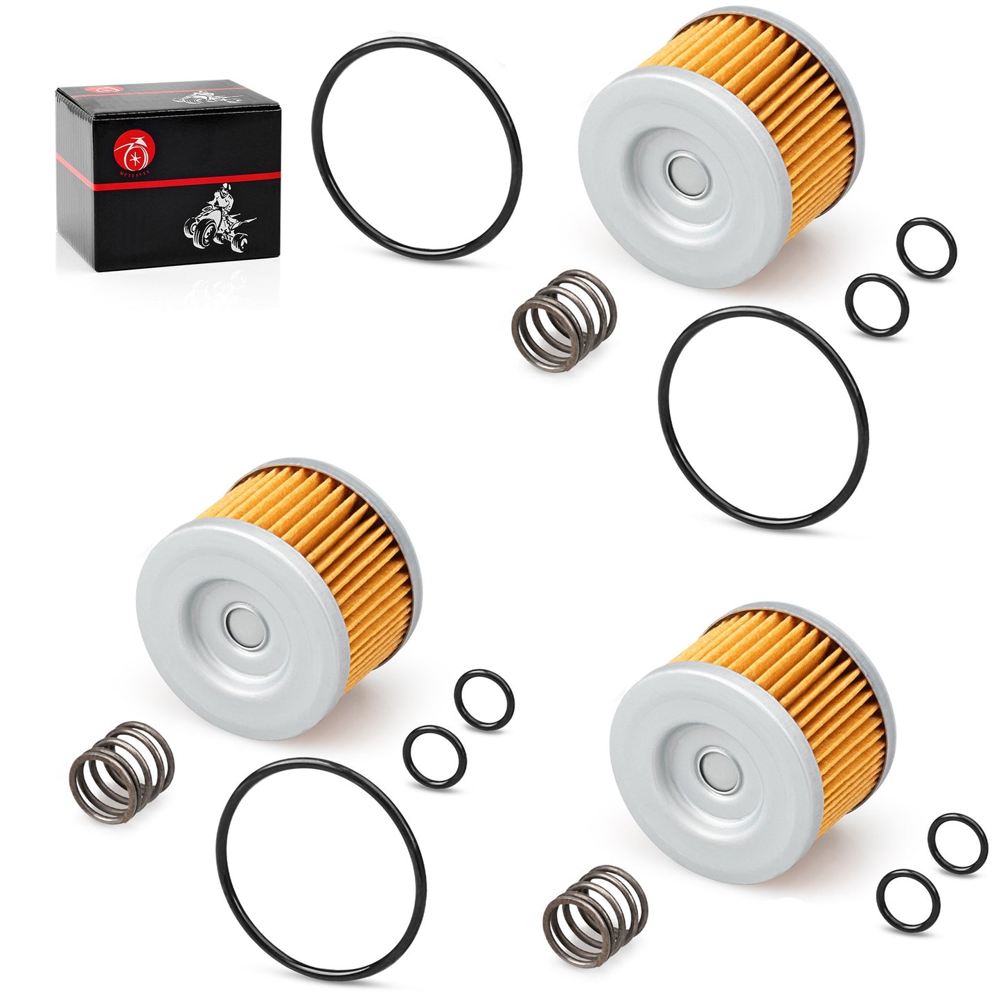 3X Oil Filter & O-Ring for Honda Big Red 250 (1985–1989)