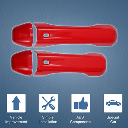 Set of 4 Door Handle Cover Trim for Jeep Wrangler JL JLU (2018–2023) Red