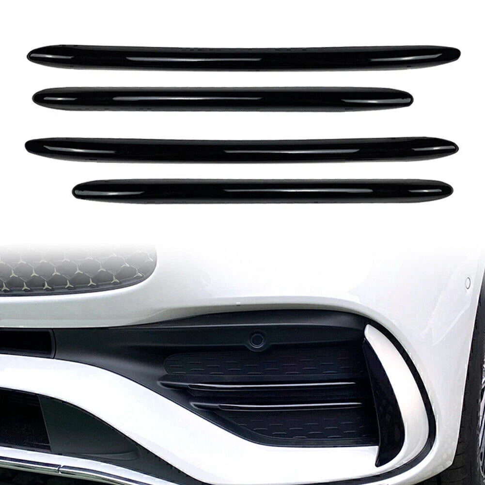 4 x ABS Front Bumper Splitter Fins for Mercedes Benz C-Class (2022-2023)