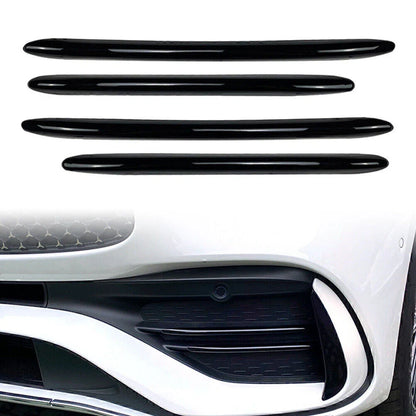 4 x ABS Front Bumper Splitter Fins for Mercedes Benz C-Class (2022-2023)