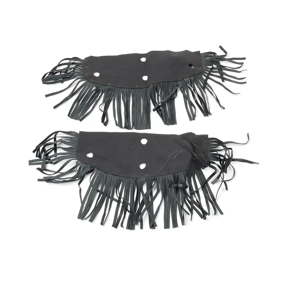Front Rider Floorboard Fringe Covers for Honda, Yamaha, Harley