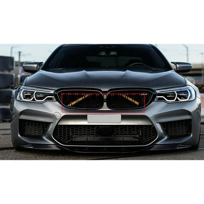 2 x V Brace Grille Radiator Grill Gloss for BMW 1 2 3 4 Series (2012-2020)
