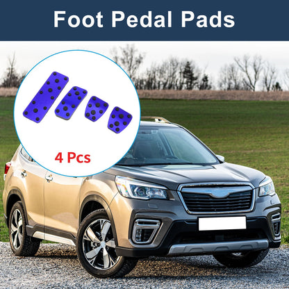 Set of 4 Foot Accelerator Pedal Covers for Subaru Forester (2006–2018) Blue