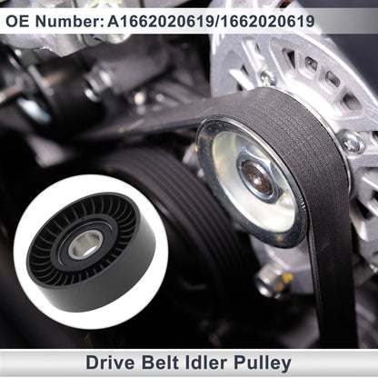 Drive Belt Idler Pulley for Mercedes-Benz A-Class (1997–2014) No.A1662020619