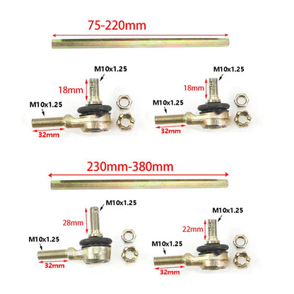 31cm M10 Ball Joiner Bolt Tie Rod for 50cc 70cc 110cc Quad Dirt Bike ATV Go Kart