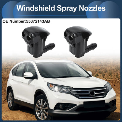 Windshield Washer Nozzle with Hose Connector for Jeep (No. 55372143AB)