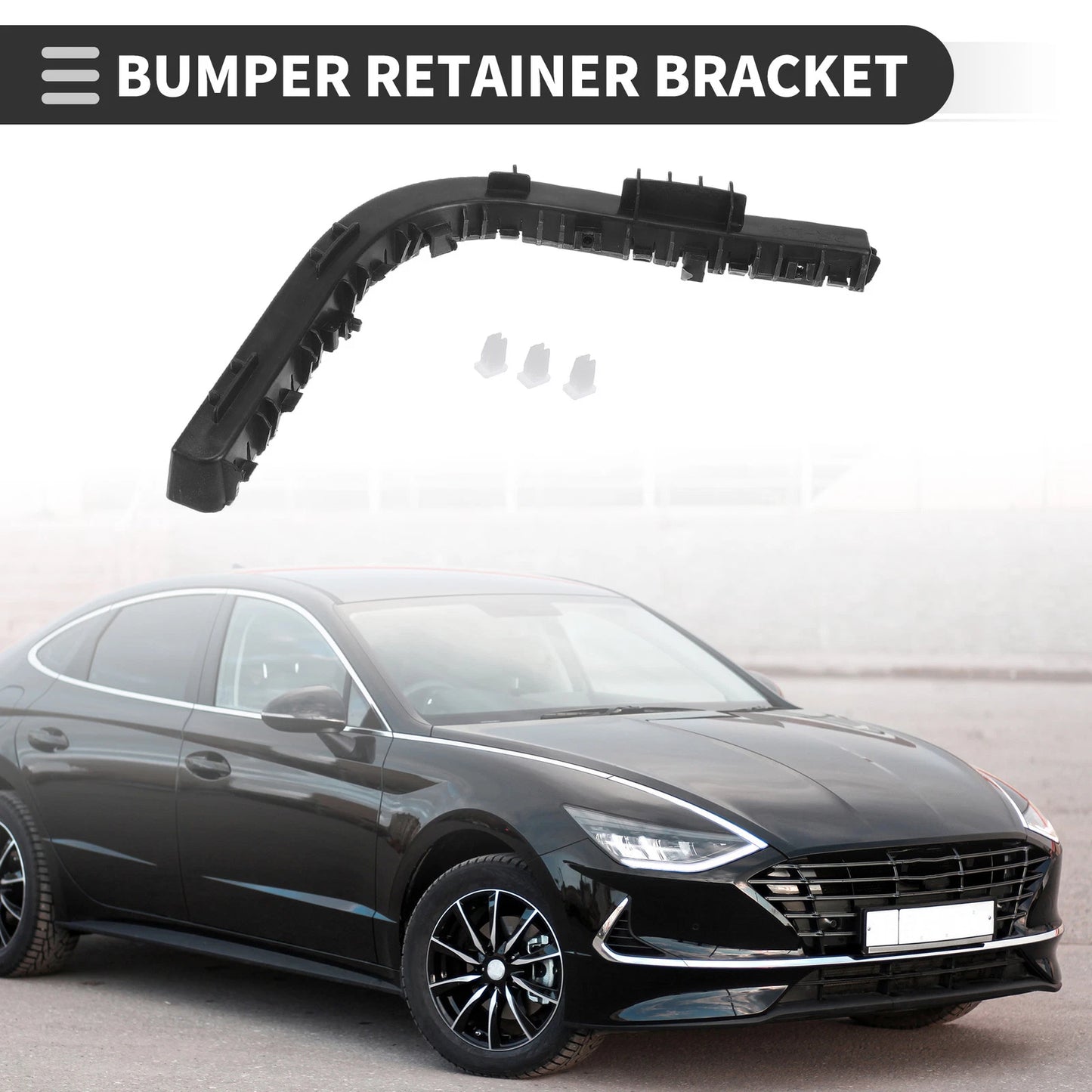 Left Rear Bumper Retainer Bracket No. 866131M000 for Kia Forte (2010–2013)