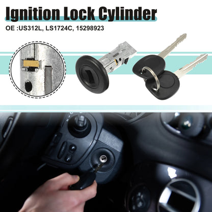 Ignition Switch Cylinder Lock Assembly for Chevrolet Avalanche 1500 (2002–2013) US312L