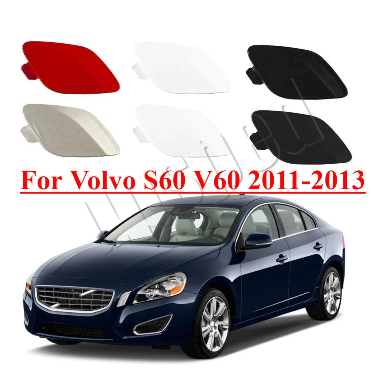 Front Bumper Tow Hook Hole Eye Cover Cap for Volvo S60 V60 (2011–2013)
