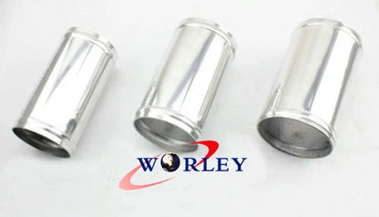 57mm 2.25" x 76mm Straight Aluminium Pipe Swaged Tube Joiner for Car