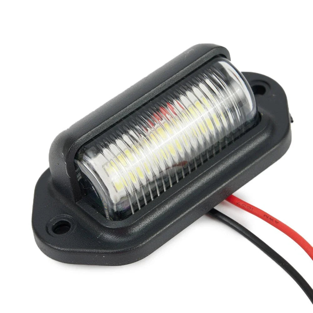 Waterproof / 6 LED 12V / License Plate Light for Car Boat Truck Trailer