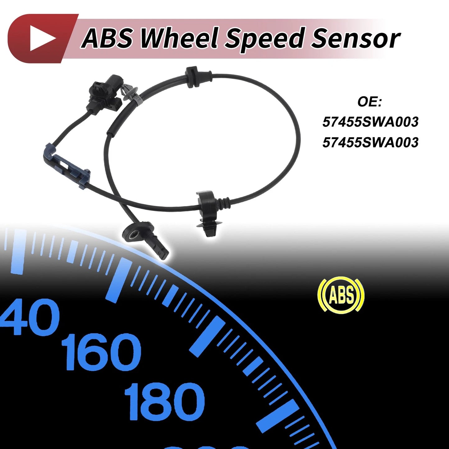 ABS Wheel Speed Sensor No. 57455SWA003 for Honda CR-V (2007–2011) Front Left