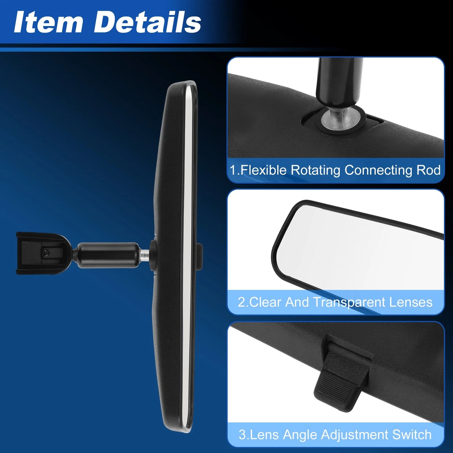 KD53-69-220B Interior Rearview Mirror for Mazda 3 (2014–2018) 1 pcs