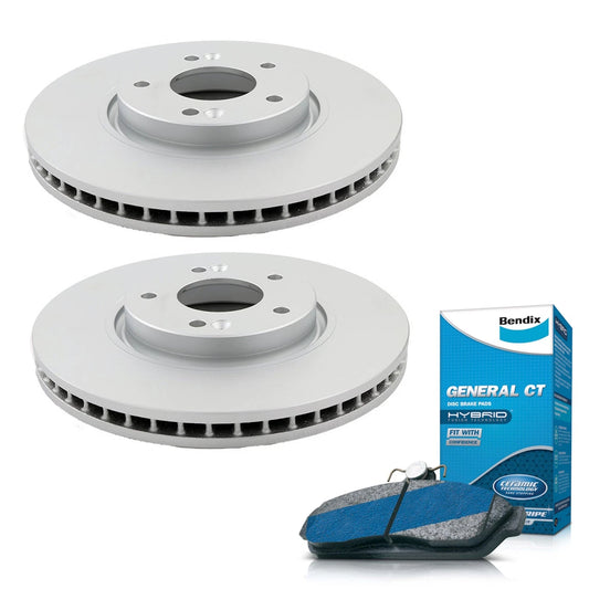 Front Bendix Brake Pads and Rotors for Hyundai Sonata (2005–2010)