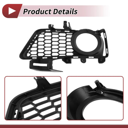 1 Pc Front Left Fog Light Grill for BMW 3 Series Black