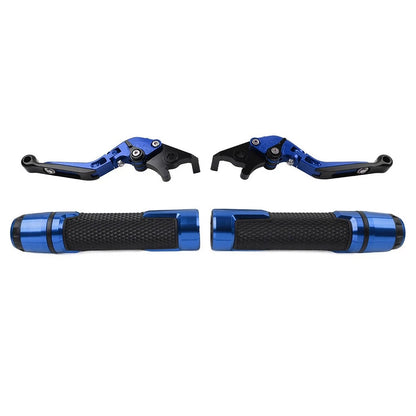 Extendable Brake Clutch Lever Grip Set for Kawasaki Z125 Z250 (2017–2020)