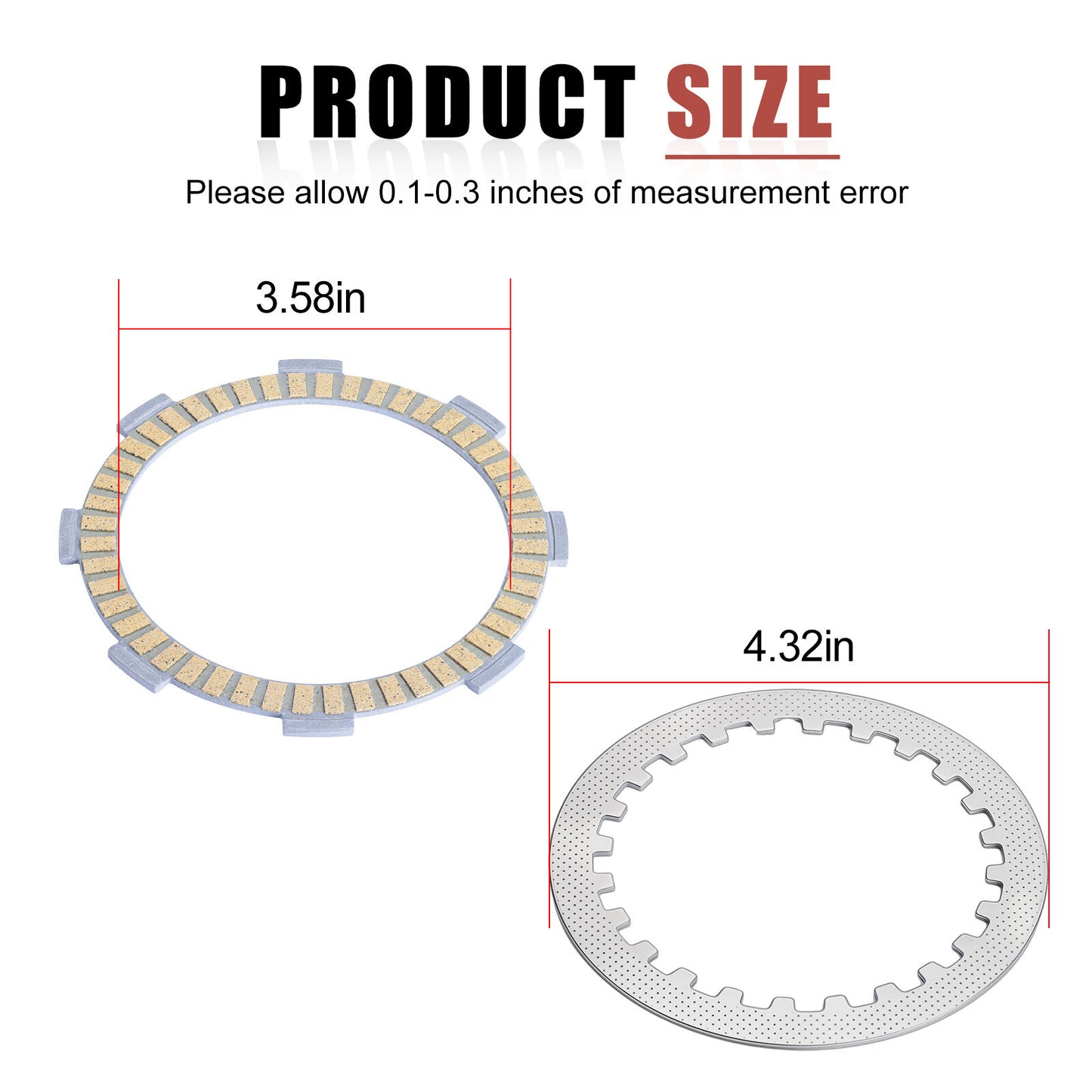 Clutch Friction Steel Plates Kit with Gasket for Honda CR 80 85 (1980–1985)