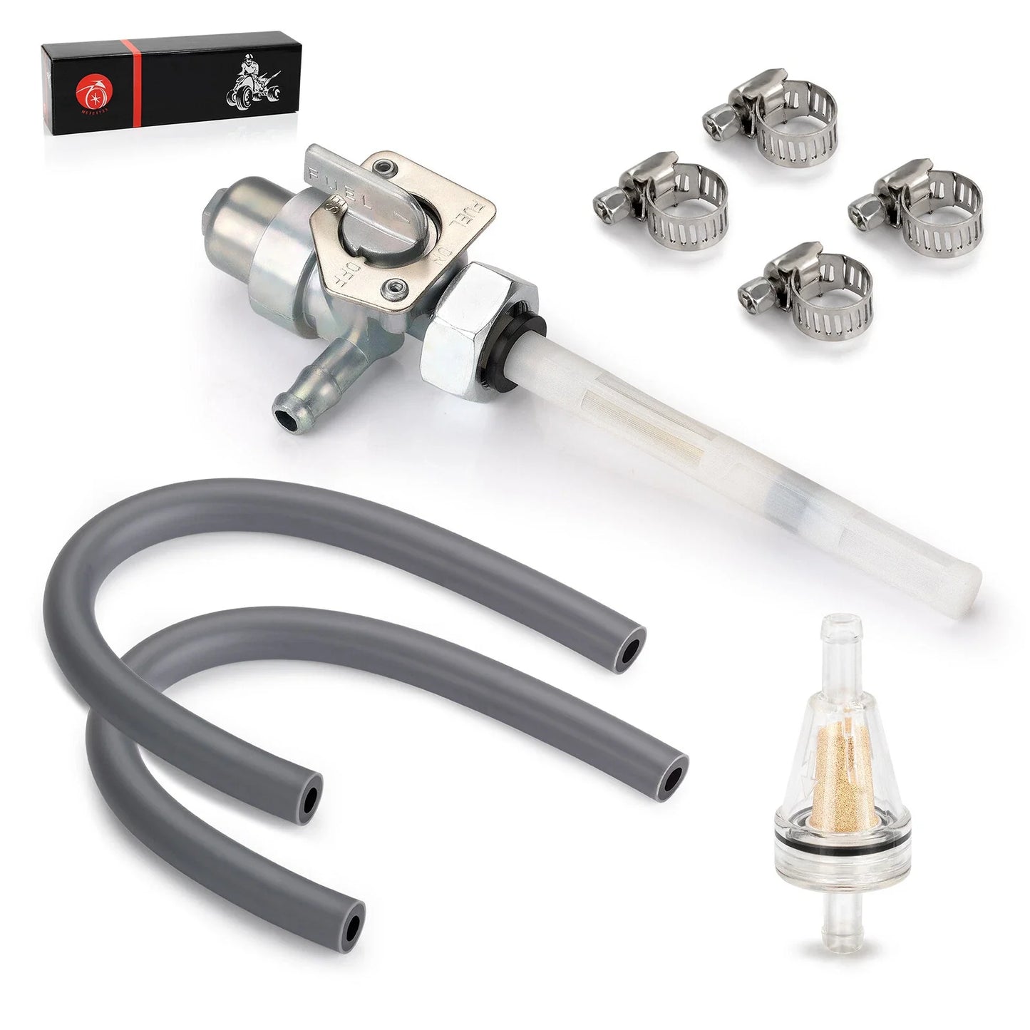Fuel Valve Petcock 8mm for Honda ATC250SX Big Red 250 ATC250ES (1985–1987)