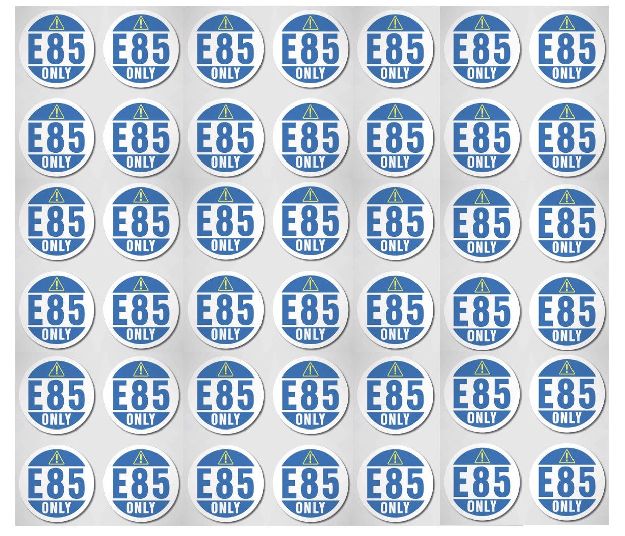 E85 Only Sticker Decal for Clean Energy (42 Pcs)