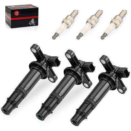 3 x Ignition Coil & 3 x Spark Plugs for Yamaha YXZ1000R (2016–2024)