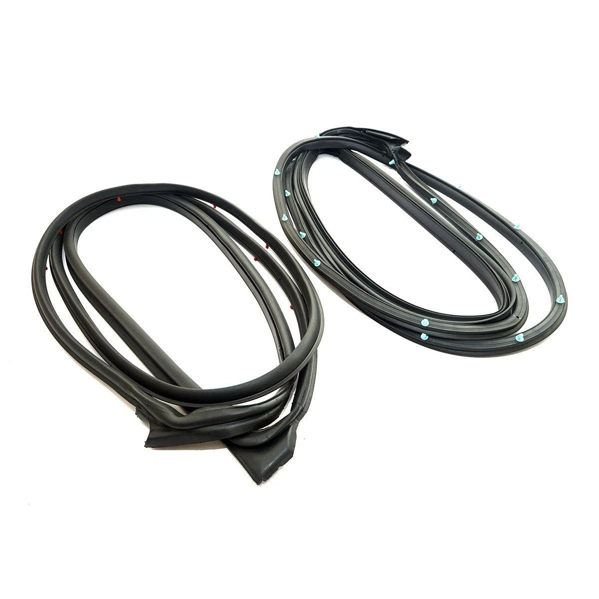 Set of 4 Front Door Weatherstrip Rubber for Honda Civic 4DR (2017–2021)