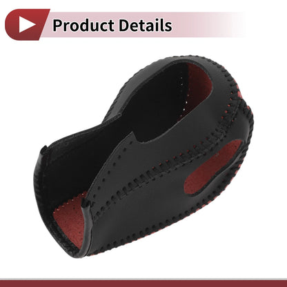 1 Pc Gear Shift Knob Cover for Ford Edge (2011–2014) Red Faux Leather