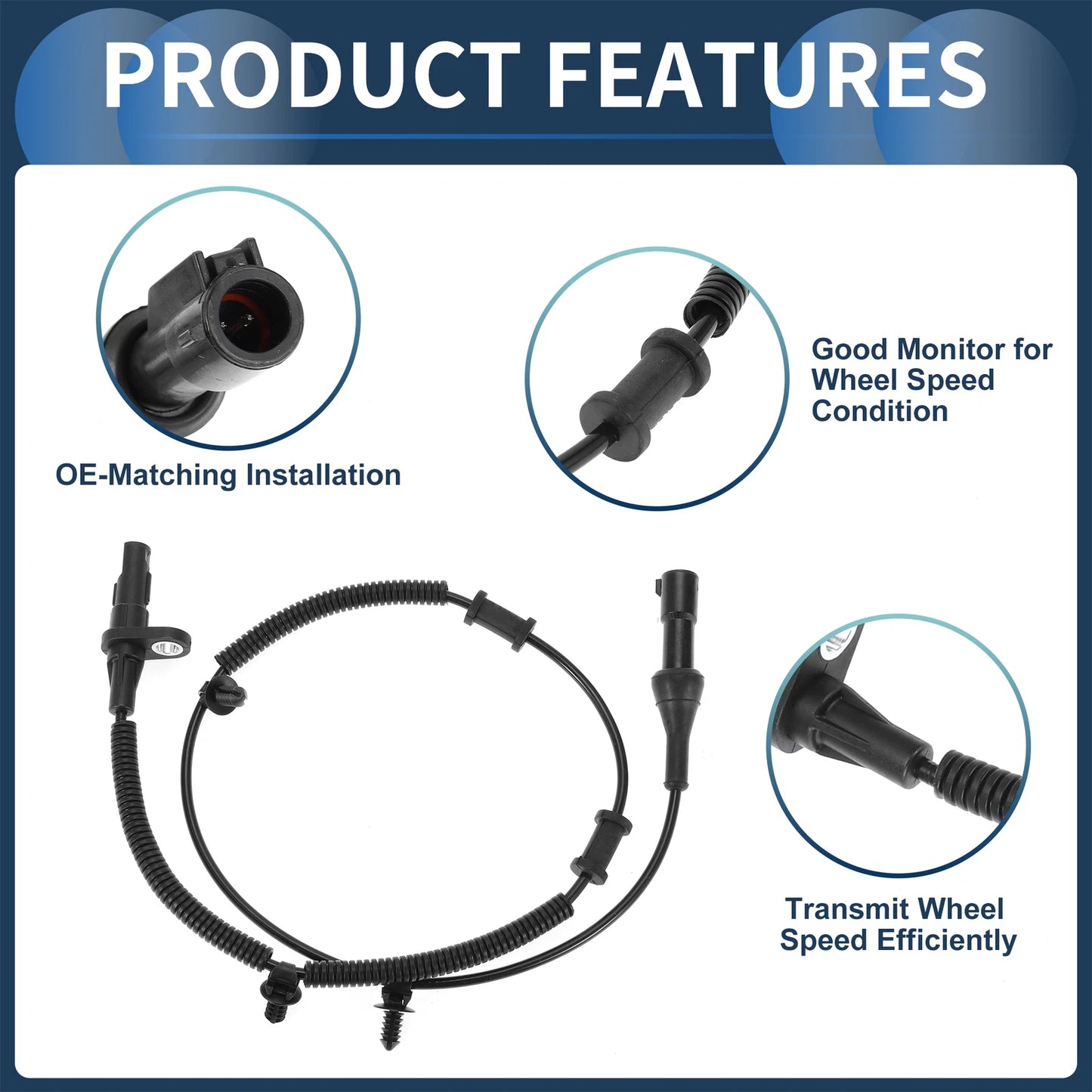 ABS Wheel Speed Sensor No. 4R3Z2C204AA for Ford Mustang (2005–2014)