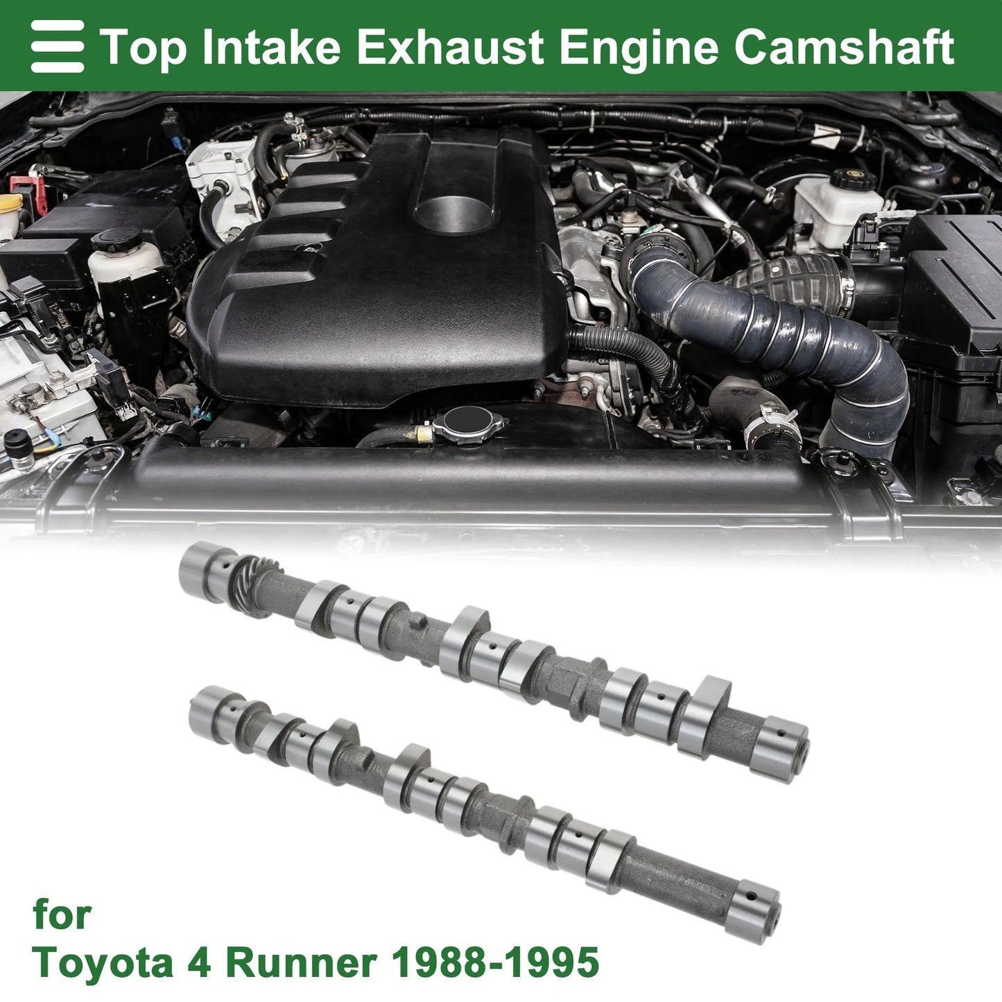 Set of 1 Camshaft for Toyota 4Runner (1988–1995) No. 1350165011