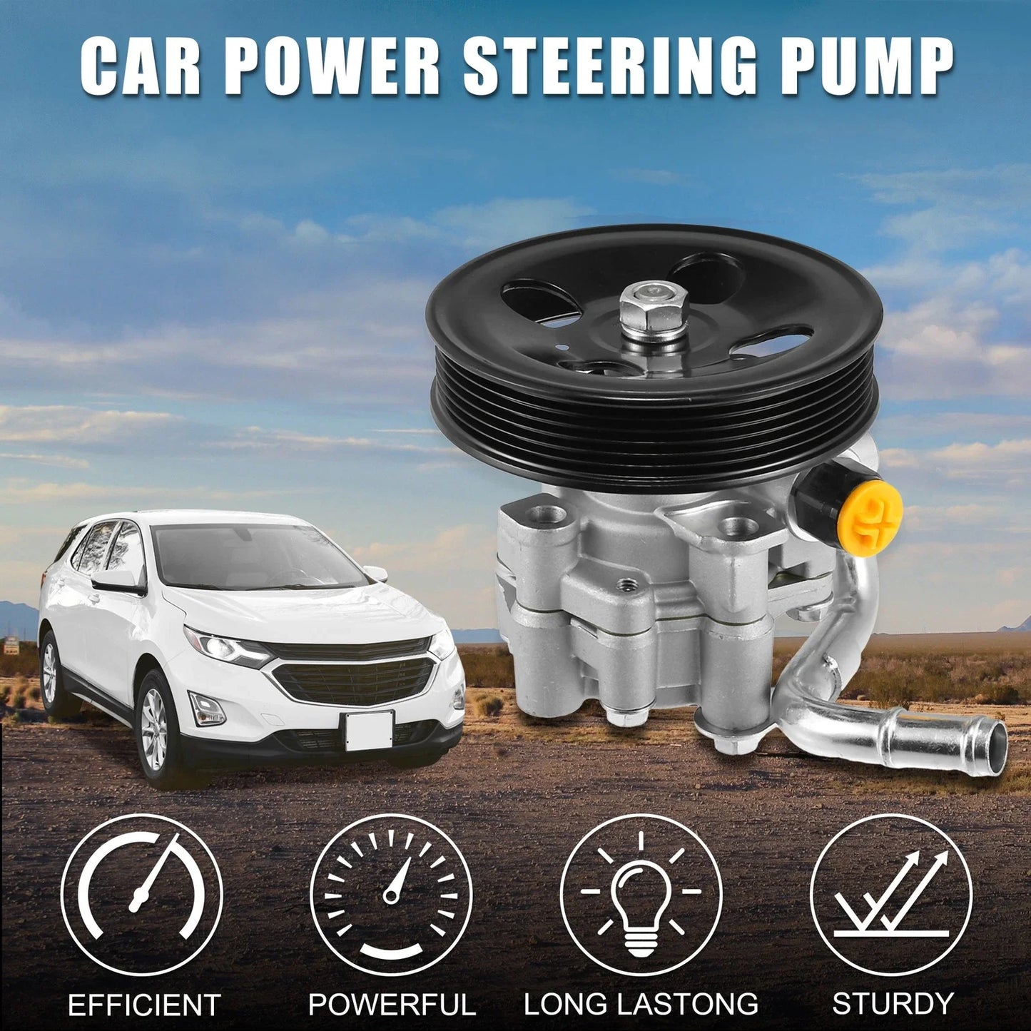 Power Steering Pump for Chevrolet Prizm with Pulley (1998-2002)
