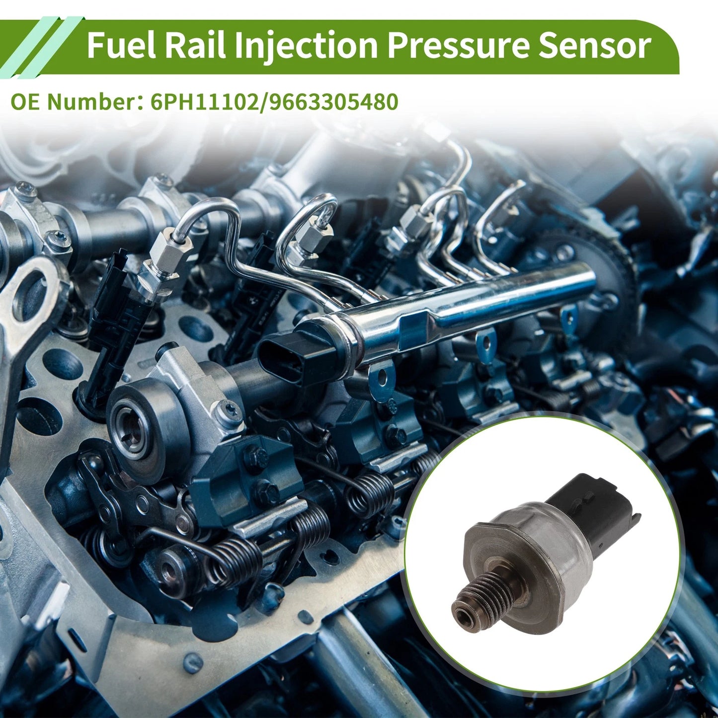 Fuel Injection Pressure Sensor No.6PH11102 for Fiat Scudo (2007–2016)