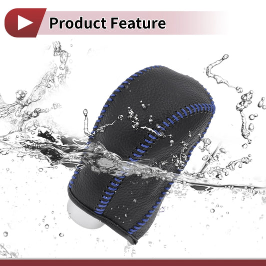 1 Pc Gear Shift Knob Cover for Subaru Forester (2014-2017) Pebbled Black Blue