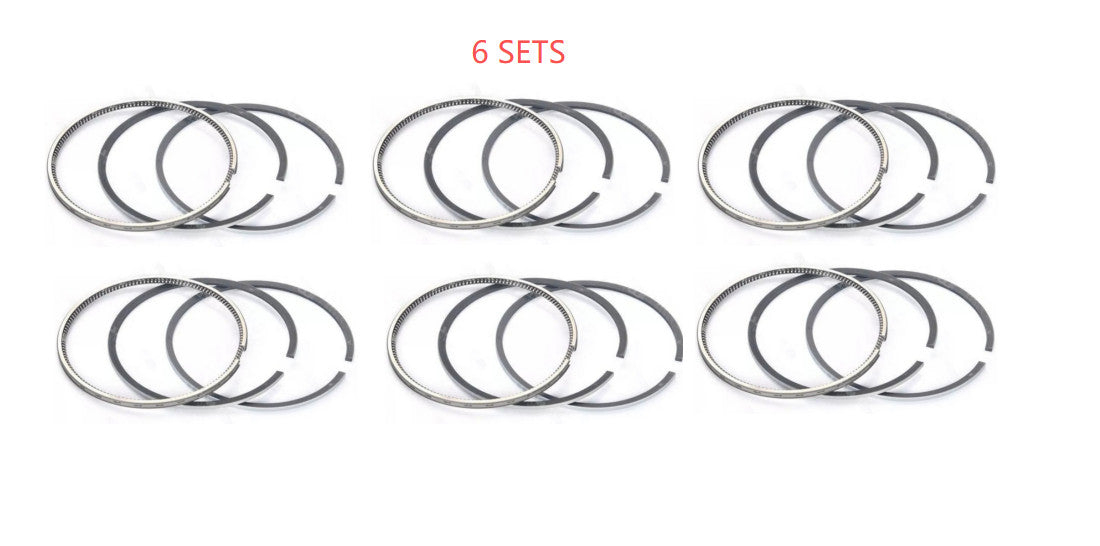 Set of 6 Piston Rings for Volvo Penta AD31 AD41 KAD43