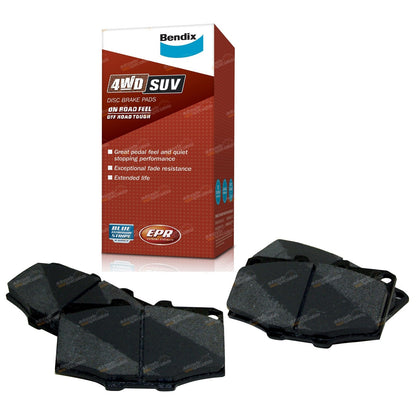 Set of 4 Front Disc Brake Pads for Toyota Hilux 4Runner Surf (1984–1989)
