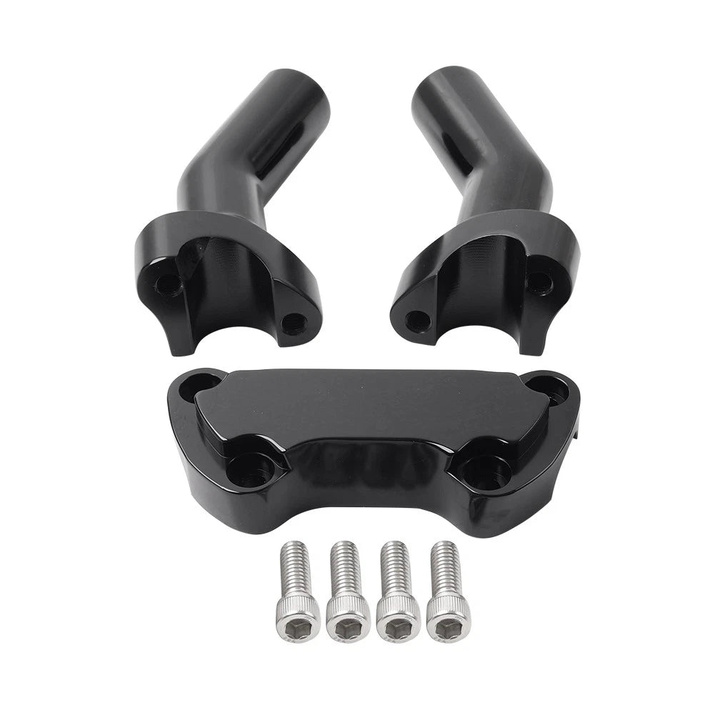 4-1/2" Pullback Handlebar Riser 1" Top Clamp for Harley Dyna Softail (1991–2023)