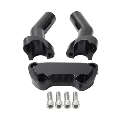4-1/2" Pullback Handlebar Riser 1" Top Clamp for Harley Dyna Softail (1991–2023)