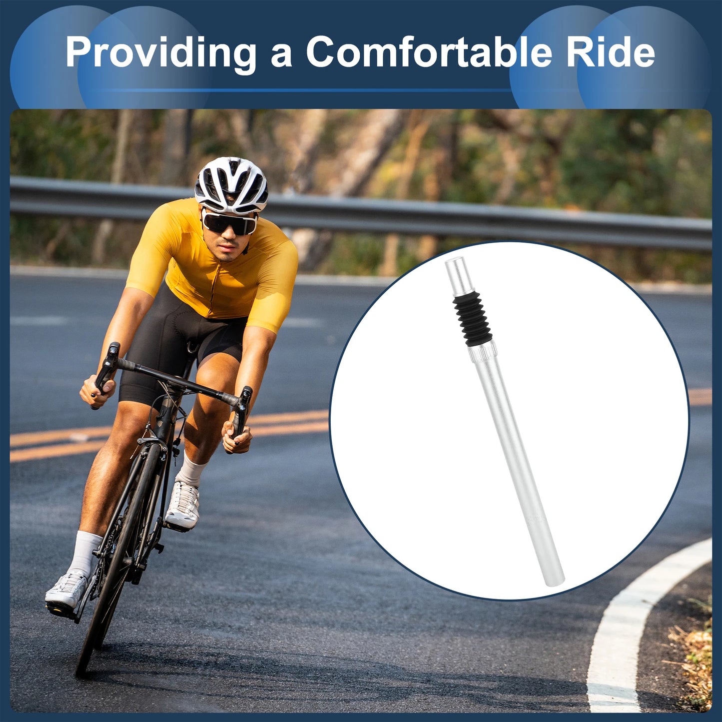 30.9mm Shock Absorbing Bike Seat Post for Universal Fit (30.9x400mm)